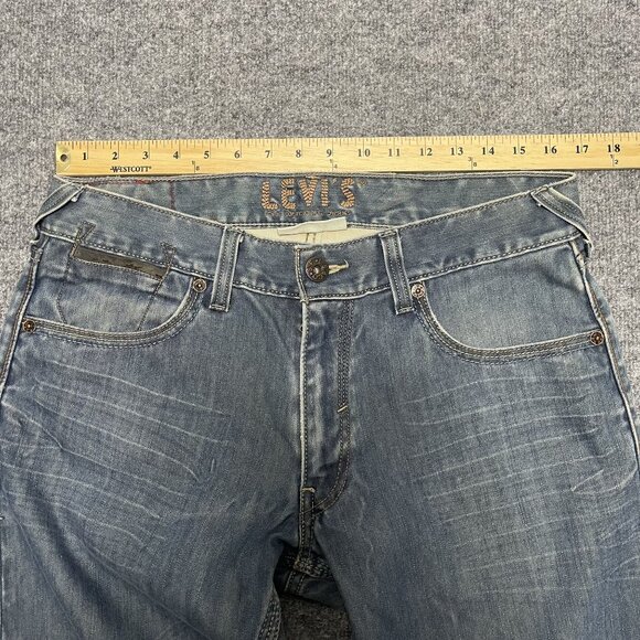 Vintage Levis 514 Slim Straight Jeans W34 L30 Denim Blue - Picture 10 of 12